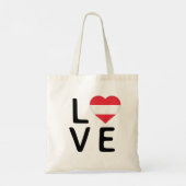 Love - Austria Flag Tote Bag (Achterkant)