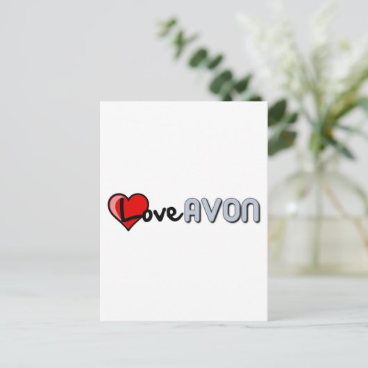 Love AVON Briefkaart (Staand voorkant)