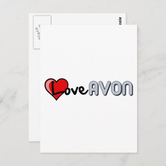 Love AVON Briefkaart (Voorkant / Achterkant)