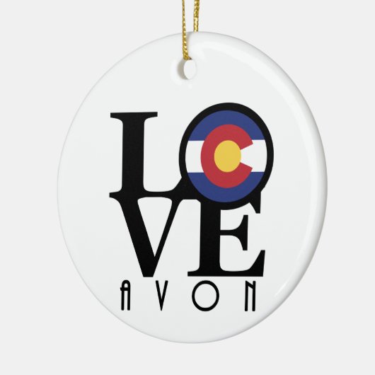 LOVE Avon Colorado Keramisch Ornament (Links)