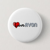 Love AVON Ronde Button 5,7 Cm (Voorkant)