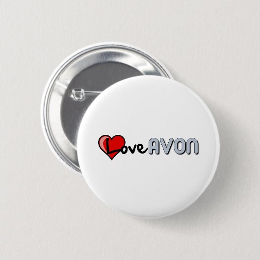 Love AVON Ronde Button 5,7 Cm (Voorkant /achterkant)