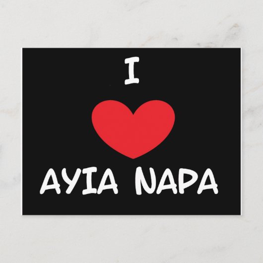 Love Ayia Napa Briefkaart (Voorkant)