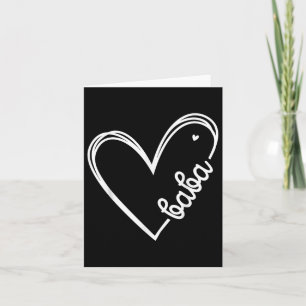 Love Baba Heart Mannen Vaderdag Verjaardag Kaart
