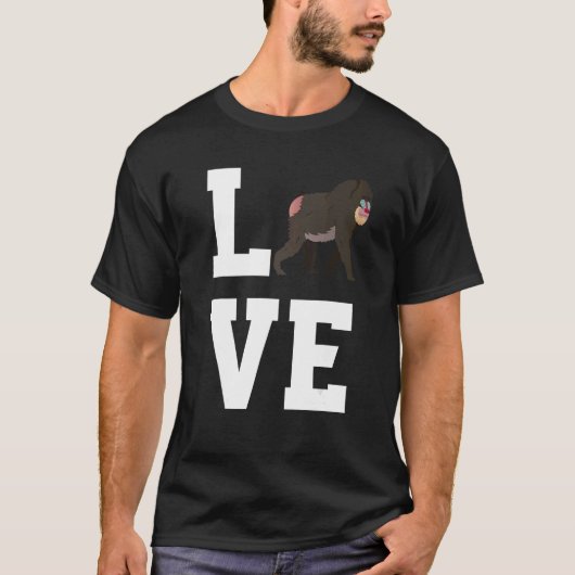 Love Baboon Apparel Monkey Ape T-shirt (Voorkant)