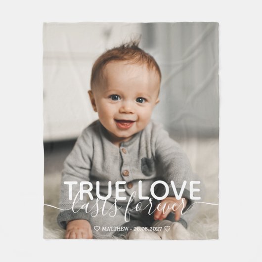 Love Baby Foto Fleece Blanket (Voorkant)