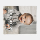 Love Baby Foto Fleece Blanket Deken (Voorkant (Horizontaal))