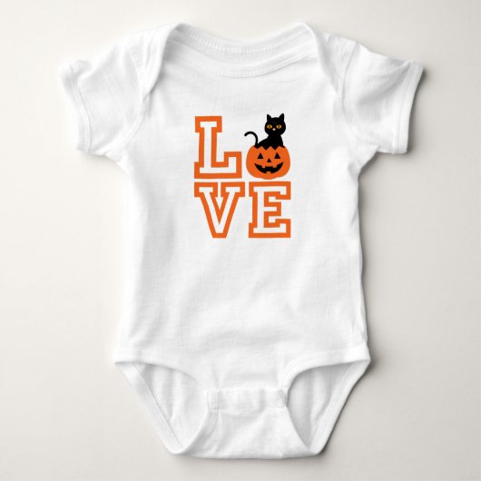 Love Baby Halloween Baby Bodysuit (Voorkant)