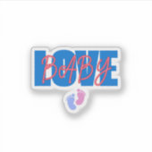 Love Baby Minimale Sticker (Voorkant)