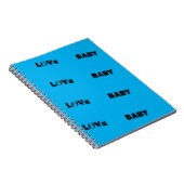 LOVE_BABY_MODERN_BLUE_SO_CUTE_NOTE BOEK NOTITIEBOEK (Rechterzijde)
