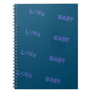 LOVE_BABY_MODERN_OCEAN BLUE_SO_CUTE_NOTE BOEK NOTITIEBOEK