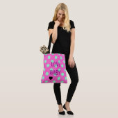 Love Baby Polka Dot Sprinkle Bridal Pink Shower Tote Bag (Op model)
