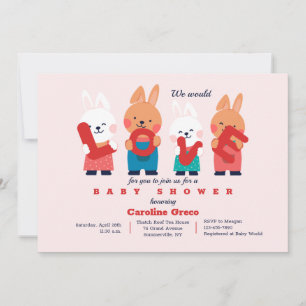 Love Baby shower Invitation Kaart