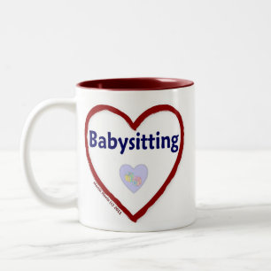 Love Babysitting Tweekleurige Koffiemok