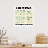 Love Bacteria Prolific Distributors of Culture Poster (Keuken)