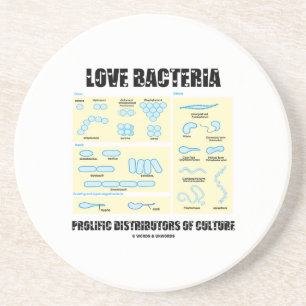 Love Bacteria Prolific Distributors of Culture Zandsteen Onderzetter