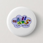 Love Bacteria Ronde Button 5,7 Cm (Voorkant)