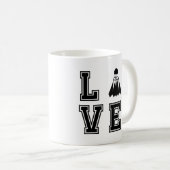Love Badminton Koffiemok (Voorkant rechts)
