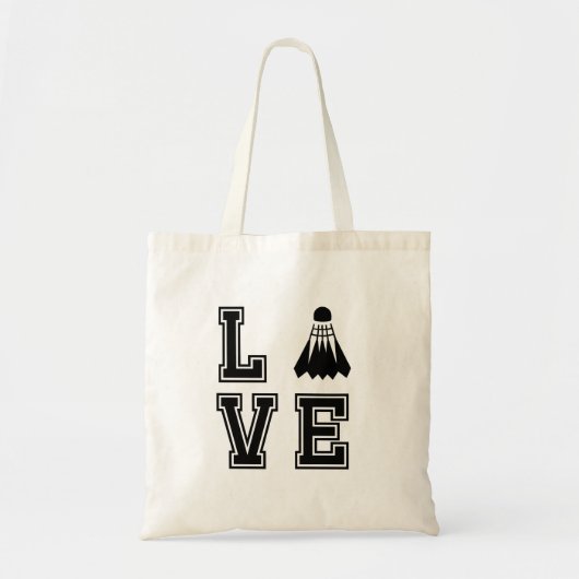 Love Badminton Tote Bag (Voorkant)