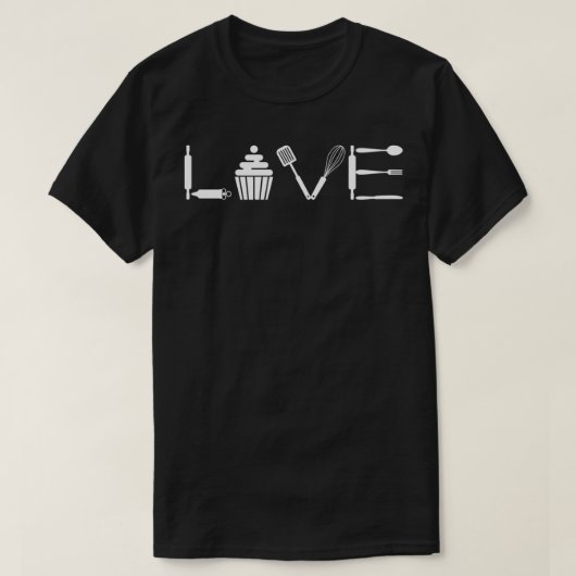 Love Baking Cupcakes Baker Pastry Lover Gift T-shirt (Design voorkant)