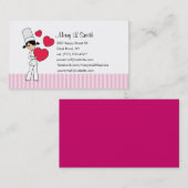 Love Baking Personal Calling Card - Gepersonalisee Contactkaartje (Voorkant / Achterkant)