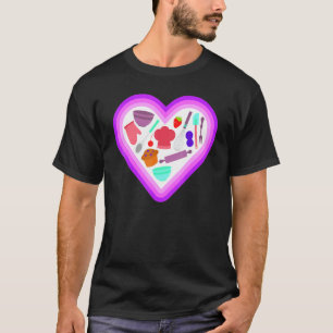 Love Baking - Schattigee bakker dessertbakkerij T-shirt