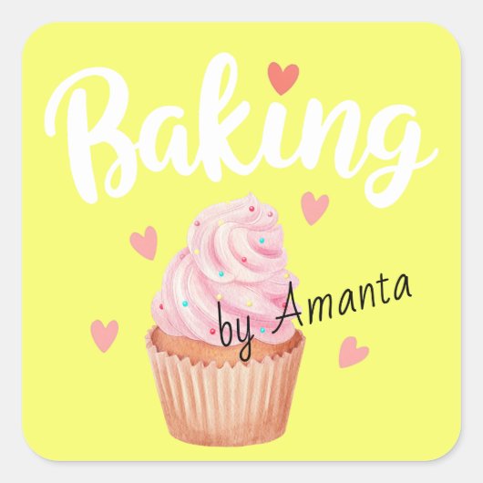 Love Baking Sticker (Voorkant)