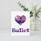 Love Ballet Briefkaart (Staand voorkant)