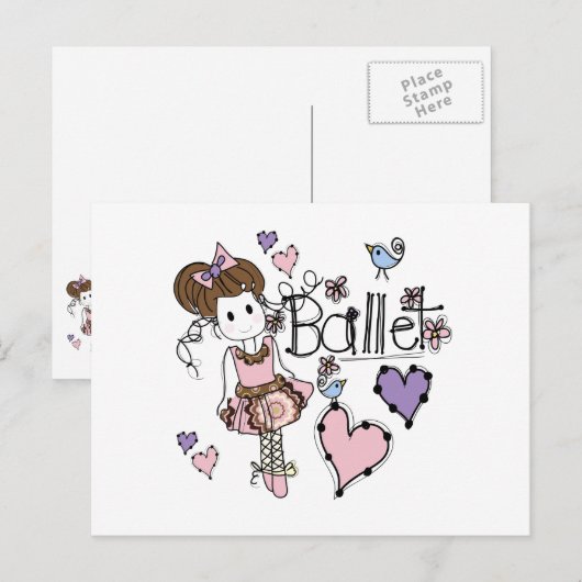 Love Ballet Briefkaart (Voorkant / Achterkant)