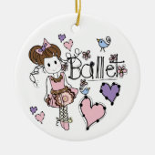 Love Ballet Keramisch Ornament (Voorkant)