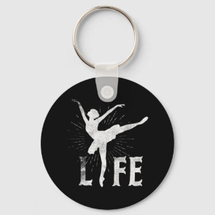 Love Ballet Life T Shirt Dansers Geschenken Dansba Sleutelhanger