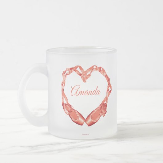 Love Ballet (Persoonlijk) Matglas Koffiemok (Links)