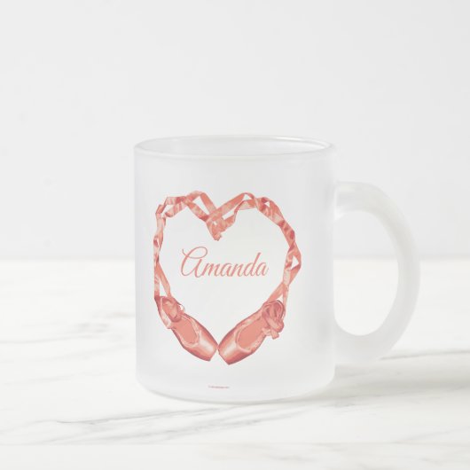 Love Ballet (Persoonlijk) Matglas Koffiemok (Rechts)