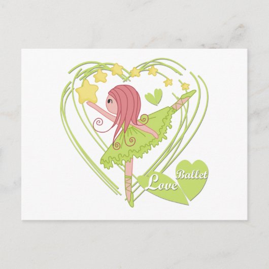 Love Ballet Tshirts and Gifts Briefkaart (Voorkant)