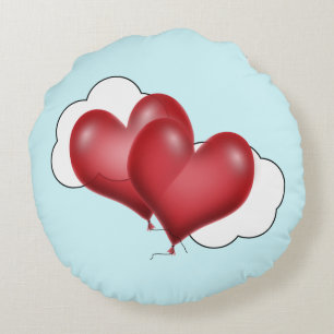 Love Balloon Hearts Valentijn Rond Kussen