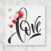 Love Balloons Valentijnsdag Gift Label (Voorkant)