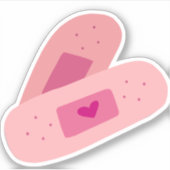 Love Bandaid Sticker (Voorkant)