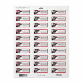 Love Bandit Valentijnsdag Adresetiketten d4 Etiket (Full Sheet)