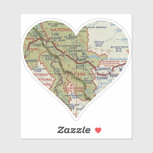 Love Banff National Park Sticker (Vel)