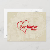 Love Bar Harbour, ME Briefkaart (Voorkant / Achterkant)