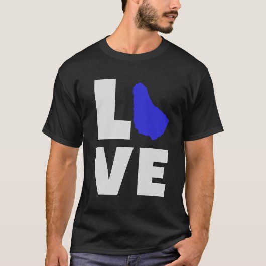Love Barbados T-Shirt (Voorkant)