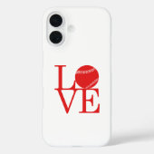 Love Baseball Case-Mate iPhone Case (Achterkant)
