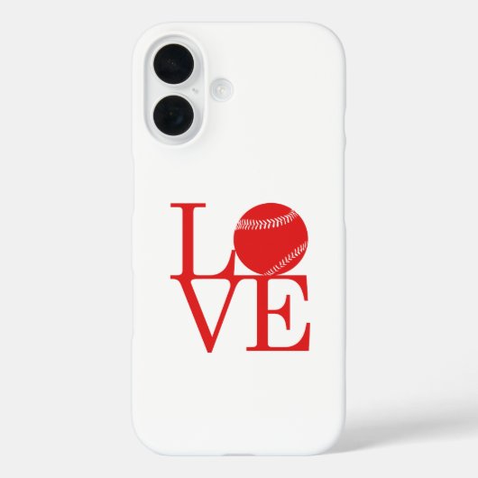 Love Baseball Case-Mate iPhone Case (Achterkant)
