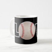 Love Baseball Coffee Mok (Voorkant links)