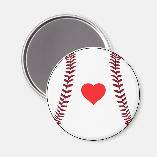 Love baseball magnet (Voorkant / Achterkant)