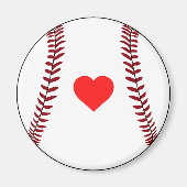 Love baseball magnet (Voorkant)
