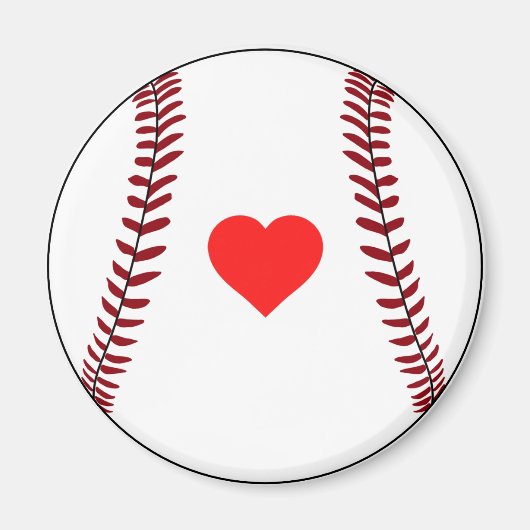 Love baseball magnet (Voorkant)