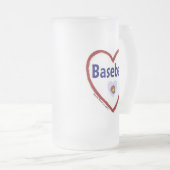 Love Baseball Matglas Bierpul (Voorkant rechts)