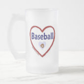 Love Baseball Matglas Bierpul (Links)
