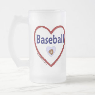 Love Baseball Matglas Bierpul